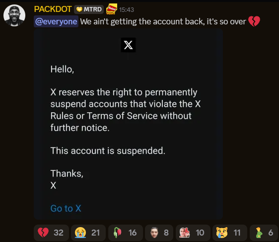 beggo___'s tweet photo. KAJSDG CJHGS GCVFJKH BVFUJCHS DVCHFGHMSEFJHG CSEHIHJFSCGB HEGSVFYU
this is the worst website/platform created ever.
#FREEKDOT
fortunately the goat is making a new account ❤️🩹💝 https://t.co/ST7d6NCuaI