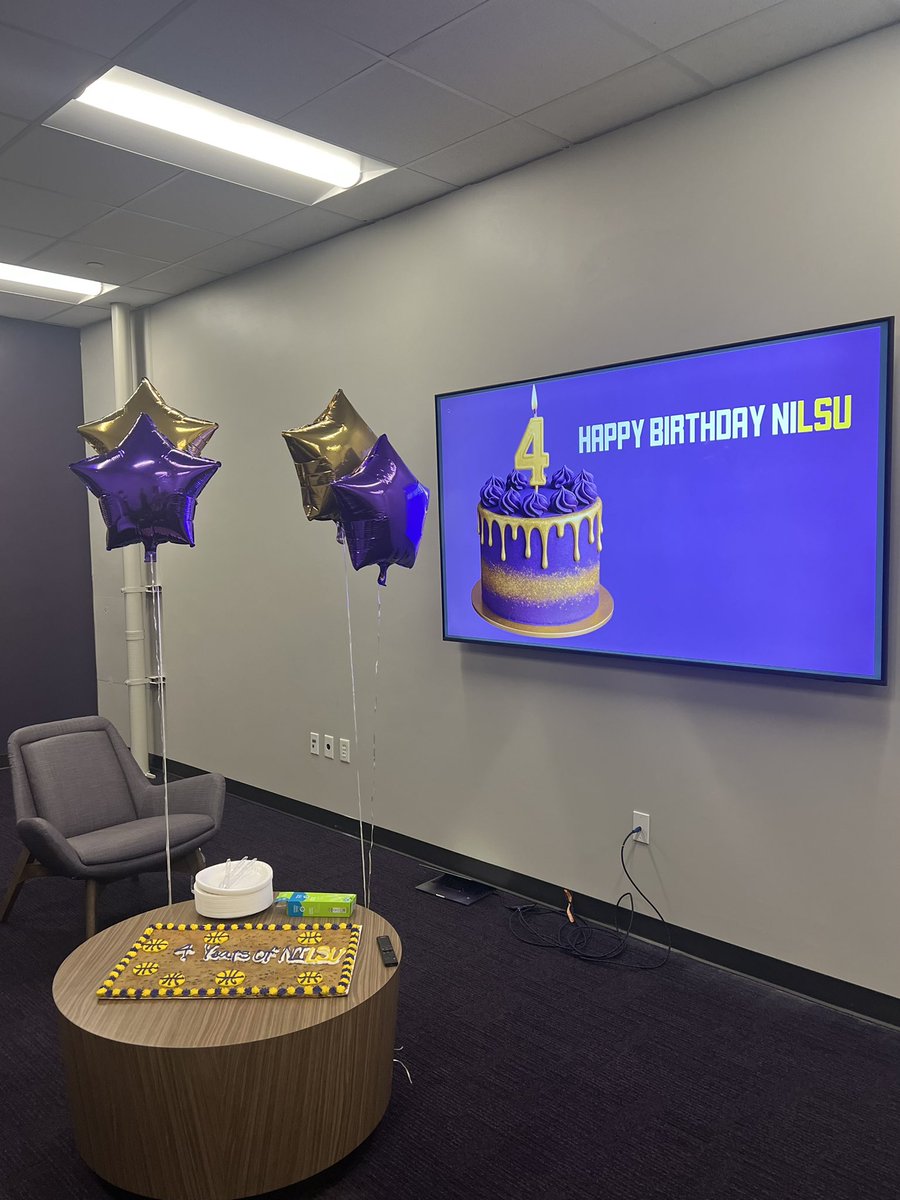 Harrison Valentine (@hvalentinelsu) on Twitter photo Happy 4 Years of <a href="/WeAreNILSU/">NILSU</a>!
So much has changed since July 1, 2021, but one thing has remained a constant: those three letters leading the way.
Shoutout to our amazing staff <a href="/TaylorJacobsLSU/">Taylor Jacobs</a> <a href="/zach_greenwell/">Zach Greenwell</a> <a href="/KS_Esq/">Keava</a> <a href="/JemarLink11/">JeMar Link11</a> Happy 4 Years of <a href="/WeAreNILSU/">NILSU</a>!
So much has changed since July 1, 2021, but one thing has remained a constant: those three letters leading the way.
Shoutout to our amazing staff <a href="/TaylorJacobsLSU/">Taylor Jacobs</a> <a href="/zach_greenwell/">Zach Greenwell</a> <a href="/KS_Esq/">Keava</a> <a href="/JemarLink11/">JeMar Link11</a>