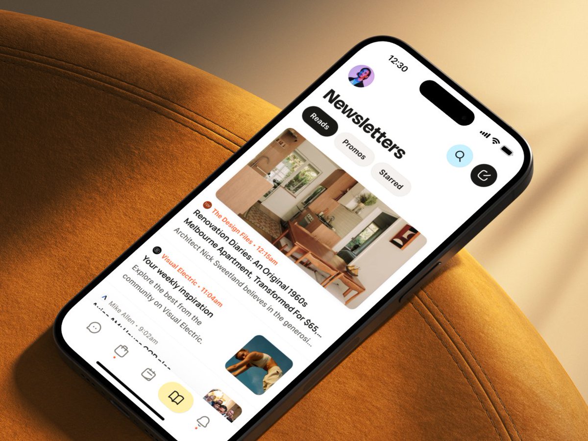 Barton Smith (@bartonsmith) on Twitter photo What are your favorite newsletters?
I'm looking for some goodies to add to my morning ritual in <a href="/north_mail/">North Mail</a>. Especially graphic/identity design and some weird, random shit.
Current favorites:
- <a href="/thedesignfiles/">The Design Files</a>, <a href="/hanslorei/">HANS LOREI</a> and Katie Elliott for interiors
- <a href="/visualelectric/">Visual Electric</a> for What are your favorite newsletters?
I'm looking for some goodies to add to my morning ritual in <a href="/north_mail/">North Mail</a>. Especially graphic/identity design and some weird, random shit.
Current favorites:
- <a href="/thedesignfiles/">The Design Files</a>, <a href="/hanslorei/">HANS LOREI</a> and Katie Elliott for interiors
- <a href="/visualelectric/">Visual Electric</a> for