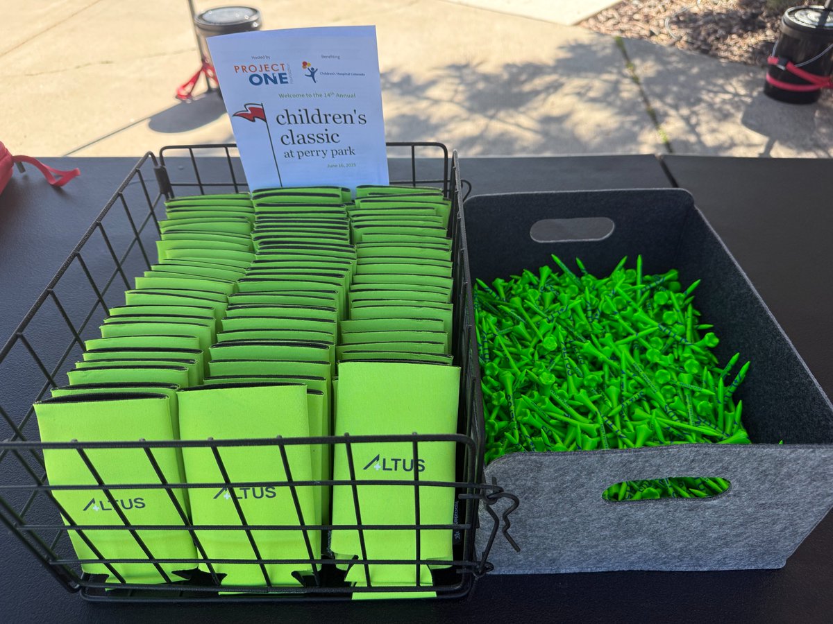 altusarchitects's tweet photo. We had a great time helping @ChildrensColo raise money for an amazing cause last week at the 14th Annual Children's Classic at Perry Park. We also kinda liked the golfball cannon ⛳️ 💥 https://t.co/cyH6B8X1VD