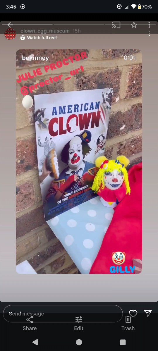 RyknowRage's tweet photo. I was watching my daily Instagram reels and was like 😯 is that who I think it is? Yep smol Bouncy living her happy clown egg life, made my day 😁 
@bouncyclown https://t.co/vSQvnqWb0W