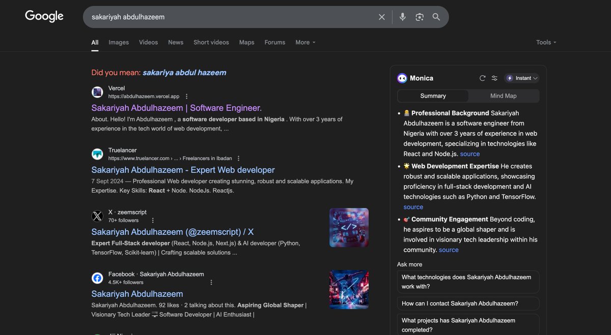 zeemscript's tweet image. I Googled myself and guess what I found? 😂 Can you find yourself online? Join the #SearchChallenge and share your funniest finds! 🌐 Tag me to see who wins the internet! 📸👇