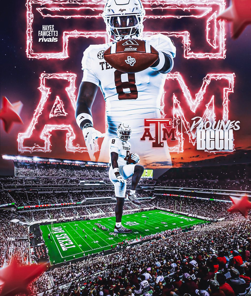 BREAKING: Four-Star LB DaQuives Beck has Committed to Texas A&amp;M, he tells me for @rivals

The 6’2 215 LB from Carthage, TX chose the Aggies over Oklahoma &amp; Oklahoma State

“Aggie made”

on3.com/rivals/daquive…