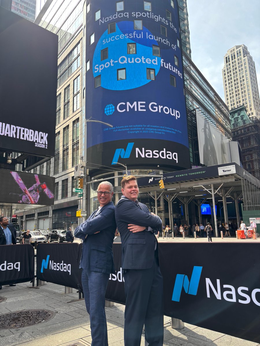 🎉 We're honored to celebrate the successful launch of Spot-Quoted futures at Nasdaq. 

Spot-Quoted futures are now trading with activity ramping up across all six contracts. These innovative contracts trade at the spot price and provide greater accessibility to the equity and