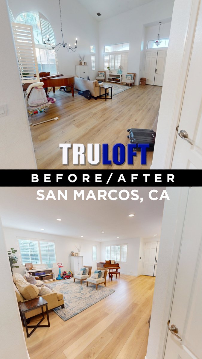 TruPlans's tweet image. Notice how the lighting improves after a high ceiling conversion? ☀️
We added an insulated band room above—better light below, more usable space above! 🎶🏡
#HighCeilingConversion #LoftAddition #HomeRenovation #BeforeAndAfter #LightingUpgrade #BandRoom #CaliforniaHomes