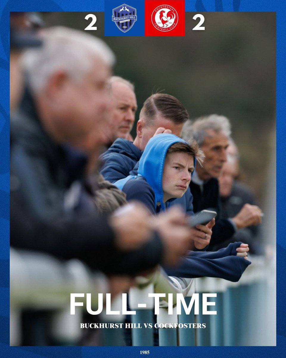 90’ FULL TIME
Cockfosters grab a late goal back to level the contest late on with a penalty and our first pre season game of the year ends with a draw 🤝

🦌2-2🔴 | #COYSTAGS