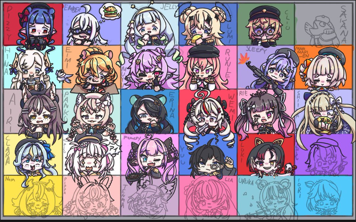 giu_alice's tweet image. yuu and loki arent yet full colored but their lineart are done atleast!