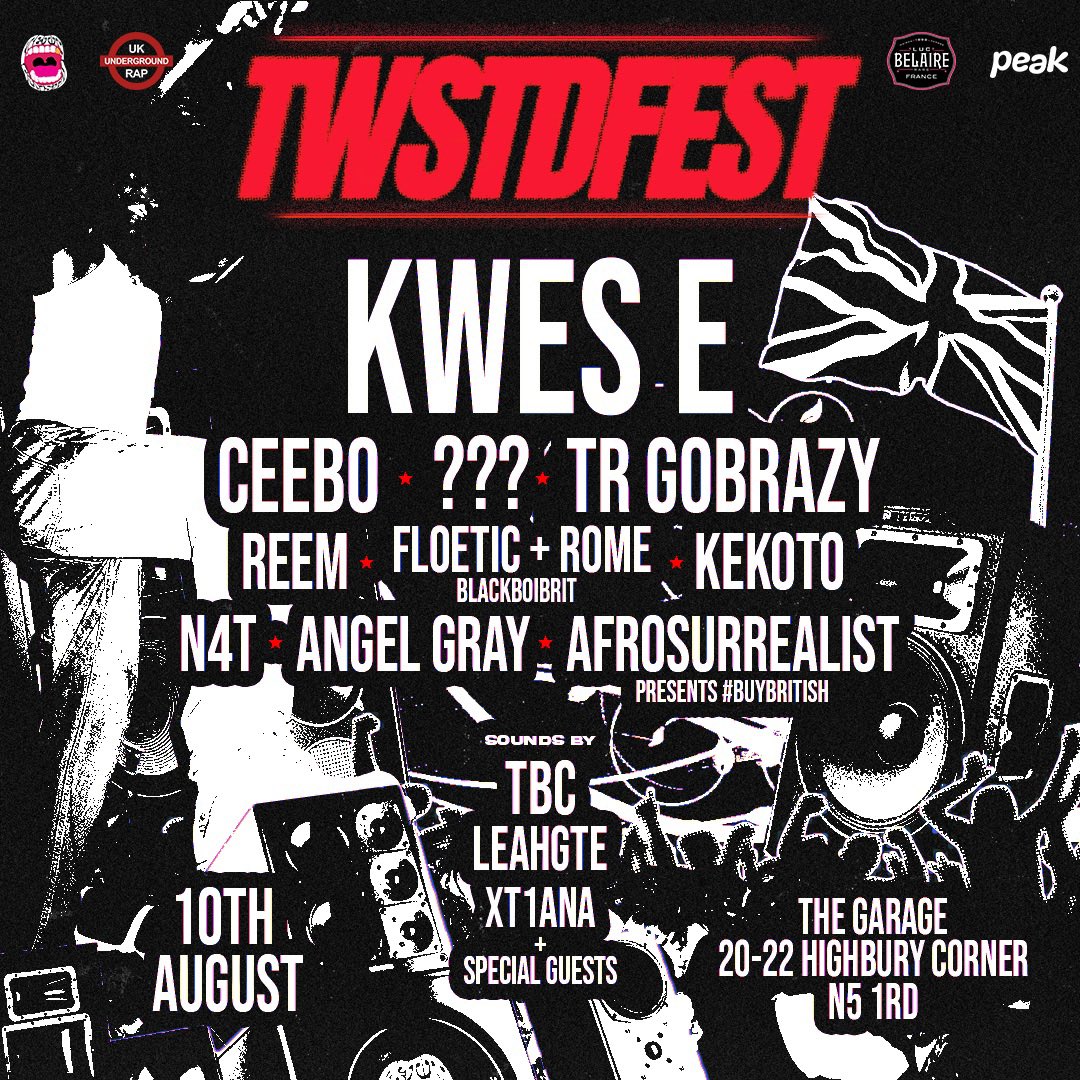 ukundergroundrap (@ukunderground_) on Twitter photo 40 DAYS TO GO!
over 50% of tickets have been sold🚨
<a href="/PTwistedlive/">#TWSTDFEST</a>
60 tickets left on DICE, i promise you do not want to miss this🗣️
we haven't even shown the full lineup....
THE PRICE WILL INCREASE!
link below:
link.dice.fm/mgttWyXKEUb?sh…
#TWSTDFEST 40 DAYS TO GO!
over 50% of tickets have been sold🚨
<a href="/PTwistedlive/">#TWSTDFEST</a>
60 tickets left on DICE, i promise you do not want to miss this🗣️
we haven't even shown the full lineup....
THE PRICE WILL INCREASE!
link below:
link.dice.fm/mgttWyXKEUb?sh…
#TWSTDFEST