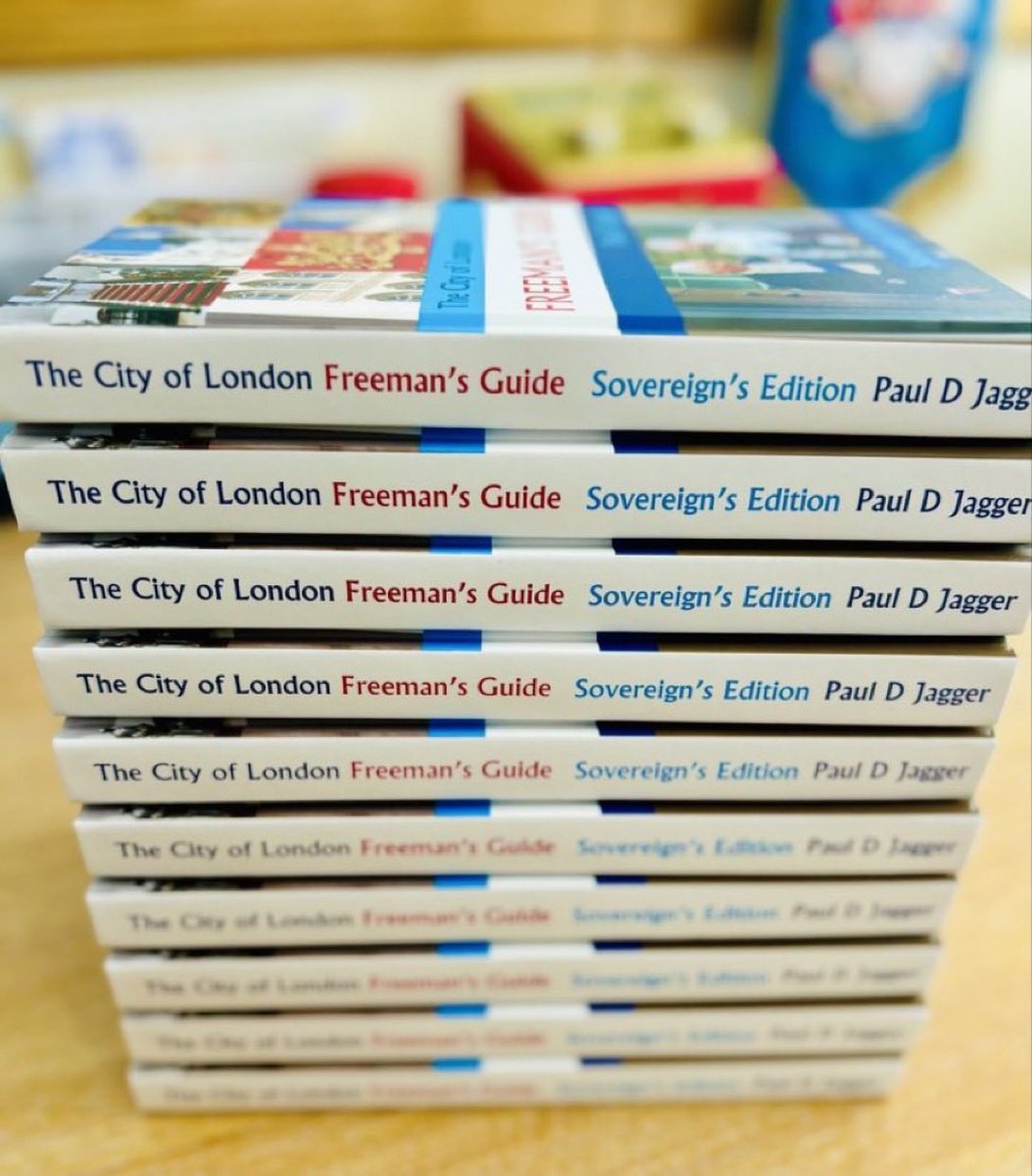 Thank you to the @GuildhallArtfor placing a substantial bulk purchase order for The City of London Freeman’s Guide Sovereign’s Edition. I welcome all bulk purchase enquiries. Discounts start at 16 copies and scale with volume.