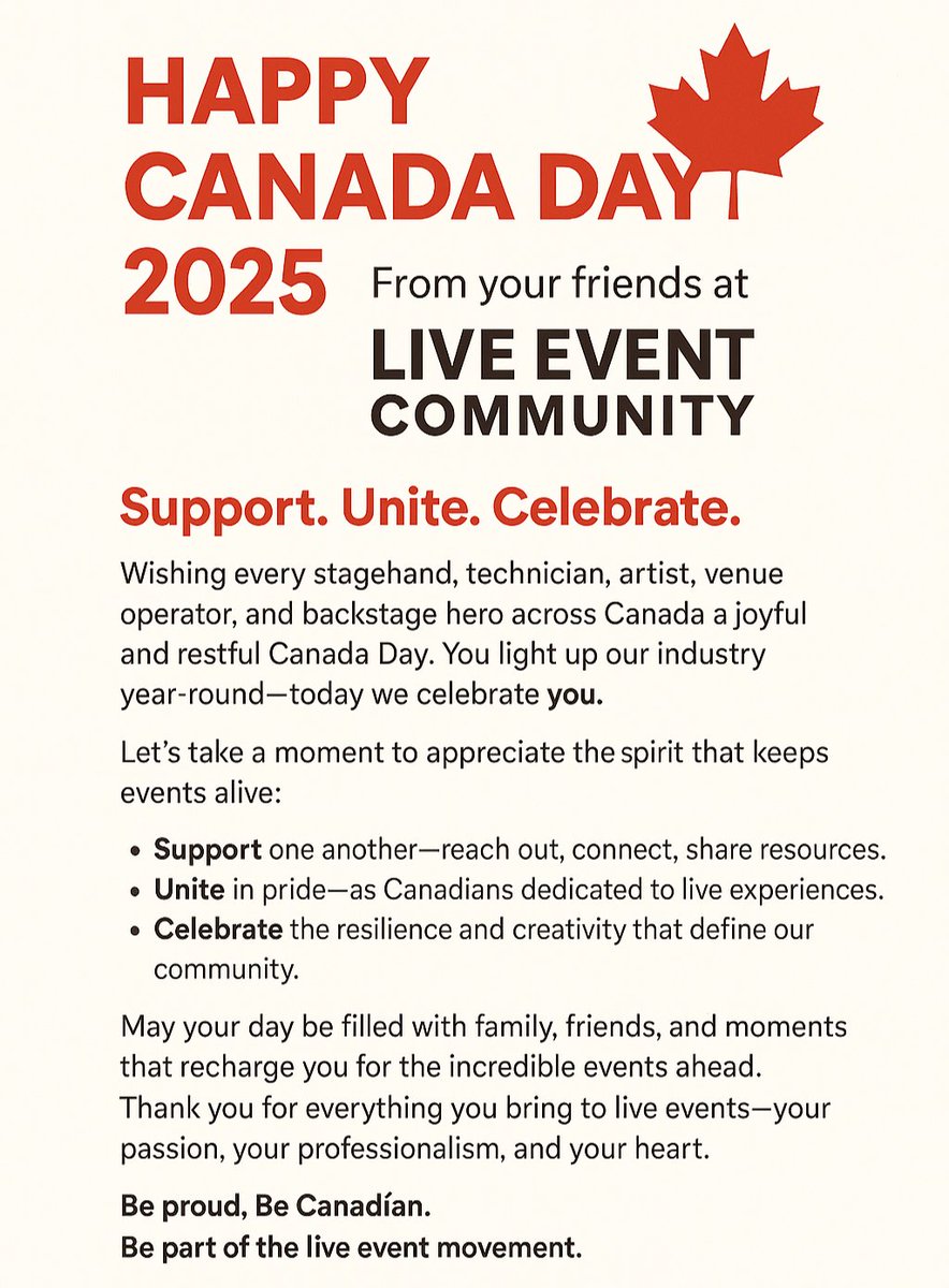 Live Event Community 🇨🇦 (@liveeventcomm) on Twitter photo 