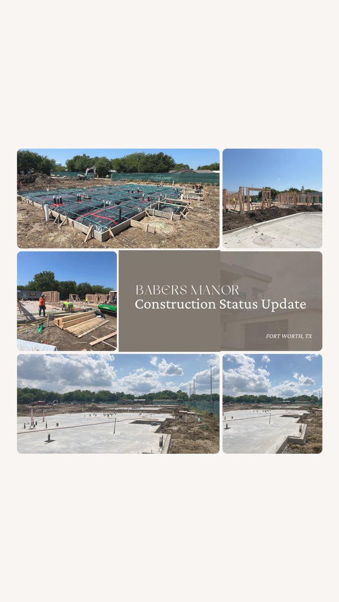 Exciting progress at Babers Manor in Fort Worth, TX! 

80 new homes — 2- &amp; 3-story walk-ups and townhomes — are taking shape. Completion expected March 2026!

#BabersManor #FortWorth #AffordableHousing #CommunityDevelopment