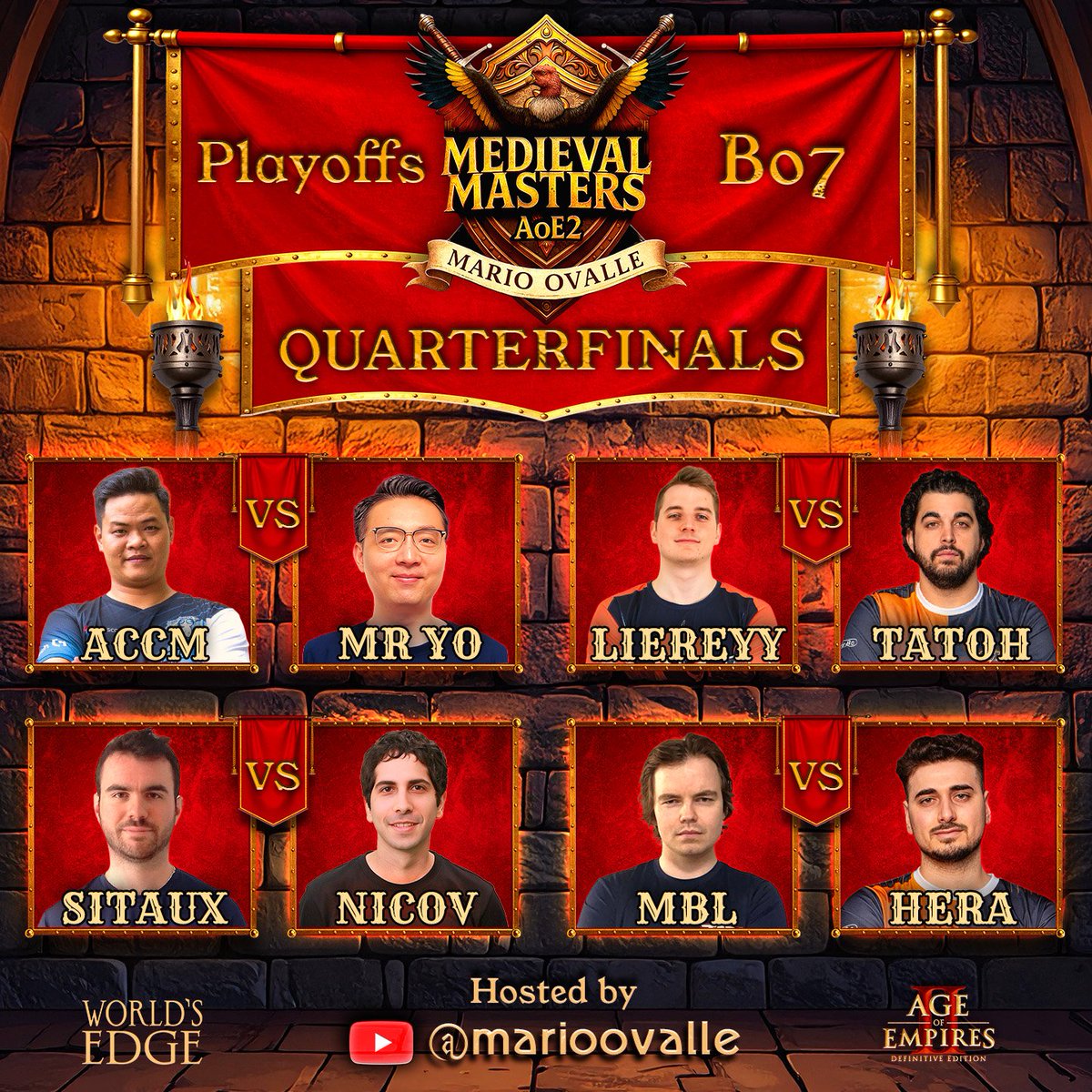 Los cuartos de final están tremendos. Comienzan mañana 🤩. FAVORITOS??