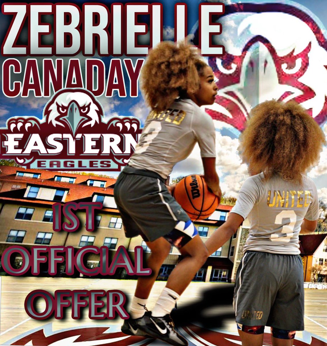 zebrielle_0's tweet image. After an amazing conversation with coach Fowler I am truly blessed to receive my first offer from Eastern university! Thank you to the entire coaching staff for believing me. Go eagles🦅🩶❤️ #agtg✝️