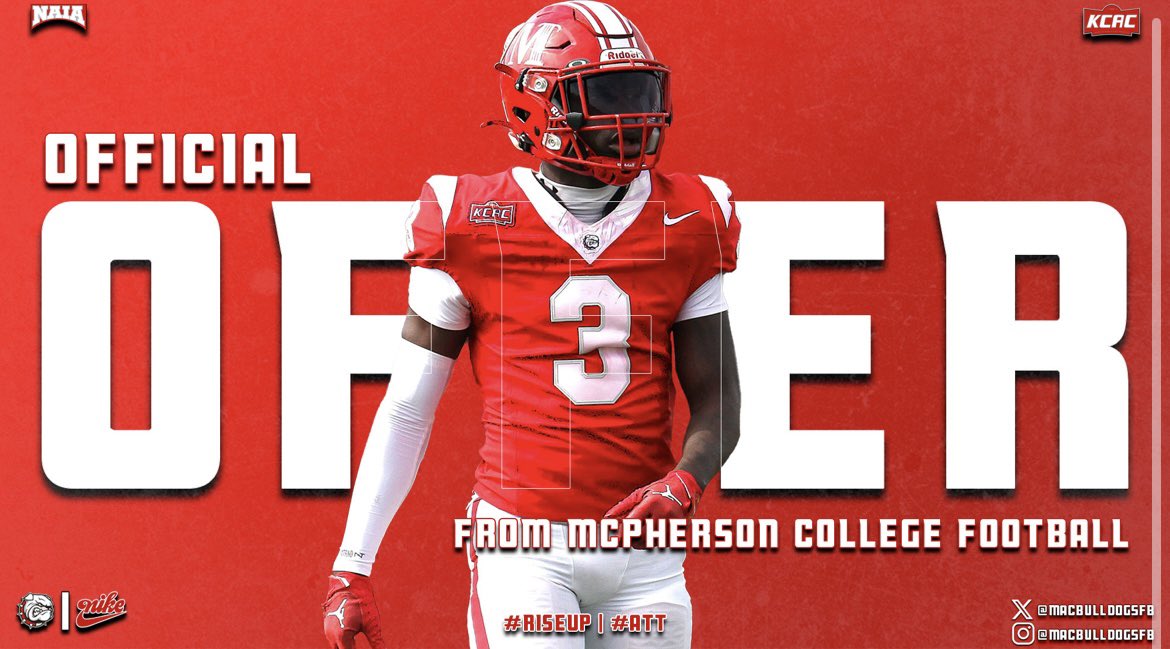 Ethan Camacho-Williams (@ethan_camacho16) on Twitter photo #AGTG I am blessed to receive an offer from <a href="/MACBulldogsFB/">McPherson Football</a> Thank you coaches <a href="/CoachLeppke/">Mitch Leppke</a> <a href="/EHSCoachLopez/">Julio Lopez</a> #AGTG I am blessed to receive an offer from <a href="/MACBulldogsFB/">McPherson Football</a> Thank you coaches <a href="/CoachLeppke/">Mitch Leppke</a> <a href="/EHSCoachLopez/">Julio Lopez</a>