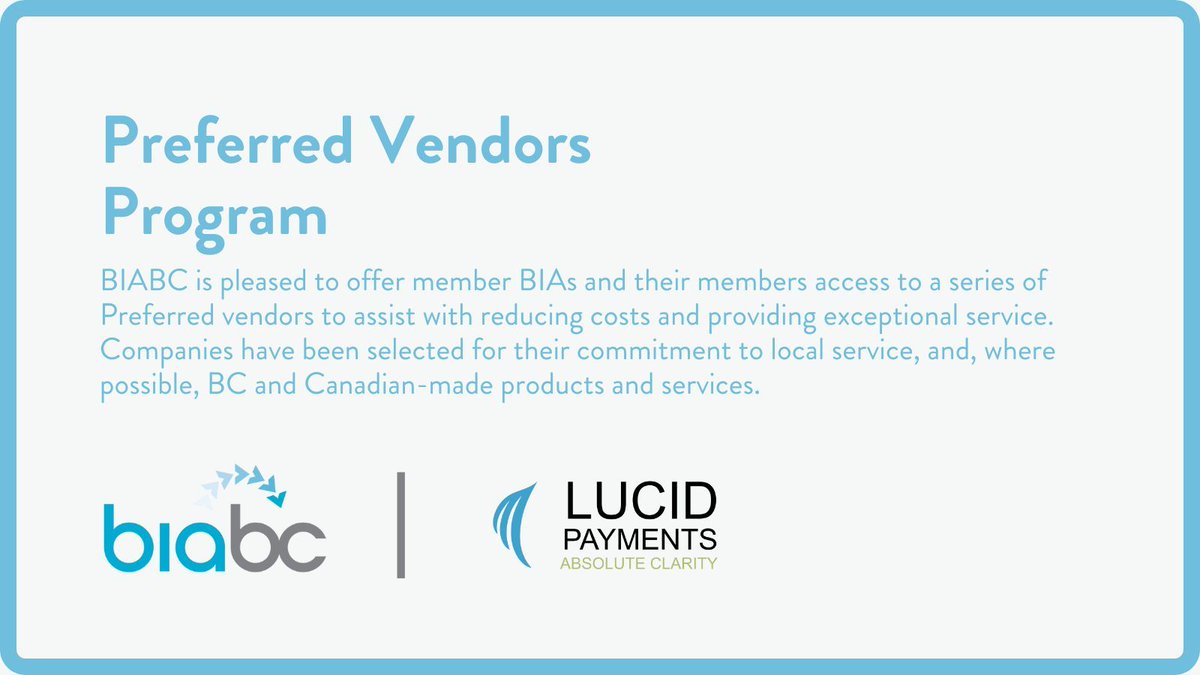 BIABC (@businessareasbc) on Twitter photo Seamless payment processing with a local touch! π <a href="/Lucid_Payments/">Lucid Payments</a> is proudly Canadian, 100% owned & operated right here at home. BIABC member businesses also receive a discount on terminal rentals β¨ buff.ly/A8osW5u Seamless payment processing with a local touch! π <a href="/Lucid_Payments/">Lucid Payments</a> is proudly Canadian, 100% owned & operated right here at home. BIABC member businesses also receive a discount on terminal rentals β¨ buff.ly/A8osW5u