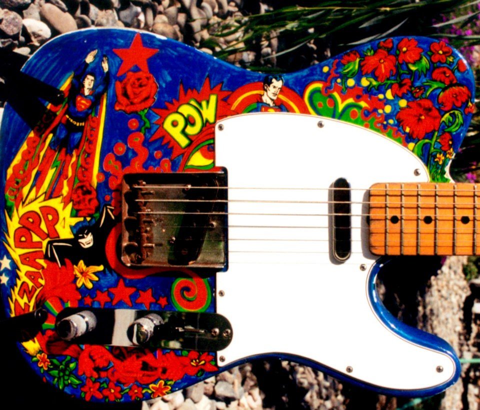 Blue Lew - TheDYREWOLFE - The Seventh Seeing Stone (@bluezephyr19) on Twitter photo <a href="/Remi_Harris/">Remi Harris</a> <a href="/YardbirdArts/">Yardbird Arts</a> <a href="/ManoftheWorldPG/">Man of the World: The Music of Peter Green</a> 1st saw that Tele in '66/Yardbirds-Santa Monica Civic, & along w/EC's "The Fool SG," inspired by best friend, Steve Melby RIP, to paint these in 1967-68 (Tele is my '66, orig transparent blonde). EC begged to play the Les Paul at Cream's Whisky gig in '67. Brian Page said "No." <a href="/Remi_Harris/">Remi Harris</a> <a href="/YardbirdArts/">Yardbird Arts</a> <a href="/ManoftheWorldPG/">Man of the World: The Music of Peter Green</a> 1st saw that Tele in '66/Yardbirds-Santa Monica Civic, & along w/EC's "The Fool SG," inspired by best friend, Steve Melby RIP, to paint these in 1967-68 (Tele is my '66, orig transparent blonde). EC begged to play the Les Paul at Cream's Whisky gig in '67. Brian Page said "No."