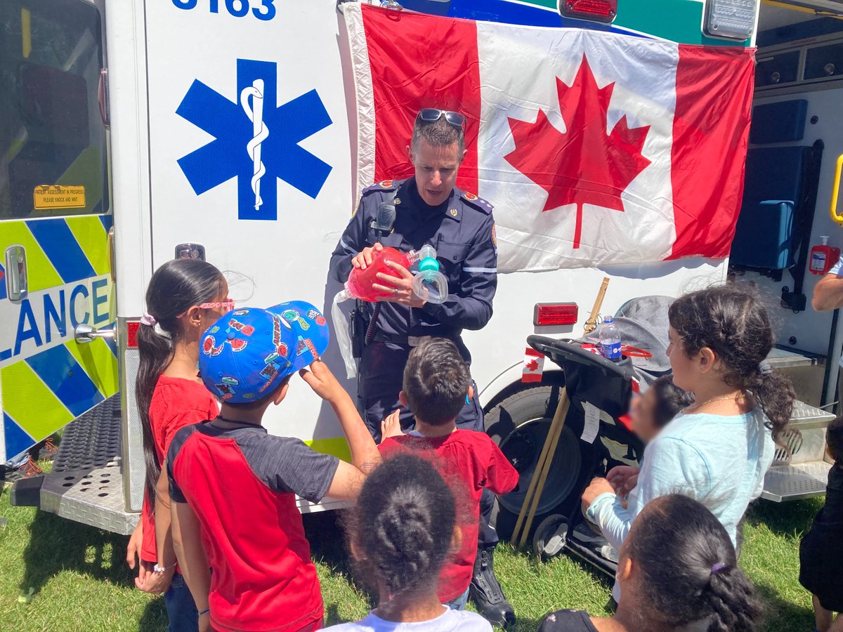 #YourEMS at #PrairieWindsPark, #yyc, enjoying the Canada Day festivities. #HappyCanadaDay!🇨🇦
