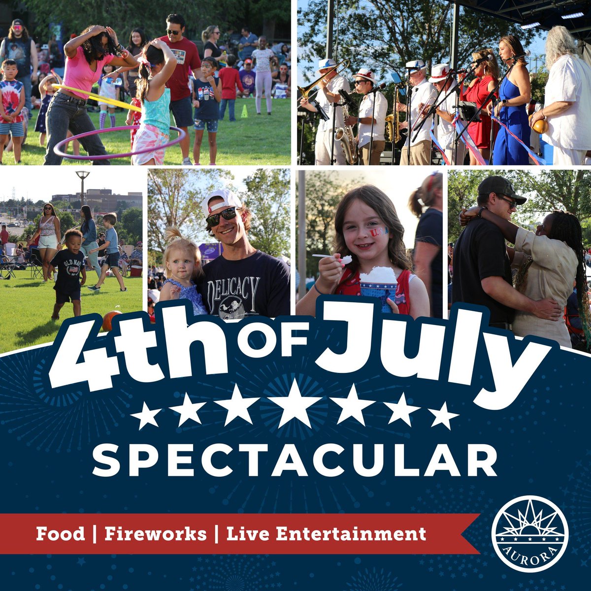 Aurora Police Dept (@aurorapd) on Twitter photo Be Prepared for the Heat ☀️🇺🇸
Heading out to the <a href="/AuroraGov/">City of Aurora, CO</a> 4th of July Spectacular this Friday? Don’t forget to come prepared!
🌡️ It’s going to be a warm one – bring water to stay hydrated.
🌳 Shade is limited, so plan accordingly.
🧴 Don’t forget sunscreen and hats for you Be Prepared for the Heat ☀️🇺🇸
Heading out to the <a href="/AuroraGov/">City of Aurora, CO</a> 4th of July Spectacular this Friday? Don’t forget to come prepared!
🌡️ It’s going to be a warm one – bring water to stay hydrated.
🌳 Shade is limited, so plan accordingly.
🧴 Don’t forget sunscreen and hats for you