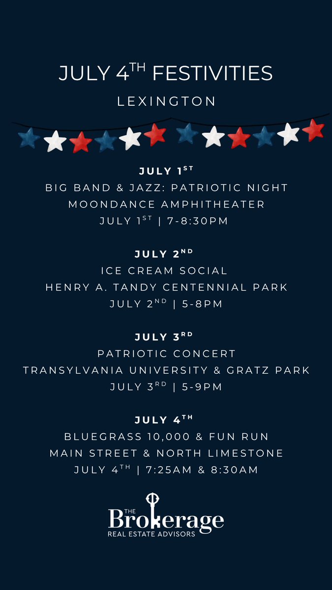 Lexington Fourth of July Events🇺🇸🧨