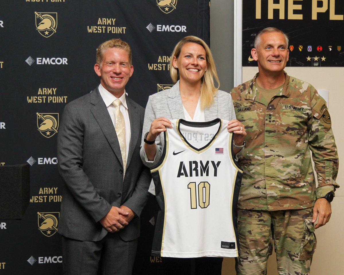 Army Women's Basketball (@armywp_wbb) on Twitter photo Had some fun officially introducing our new leader, <a href="/KKuester15/">Katie Kuester</a>, to the Army Women’s Basketball family 🤩🖤💛🏀 Had some fun officially introducing our new leader, <a href="/KKuester15/">Katie Kuester</a>, to the Army Women’s Basketball family 🤩🖤💛🏀