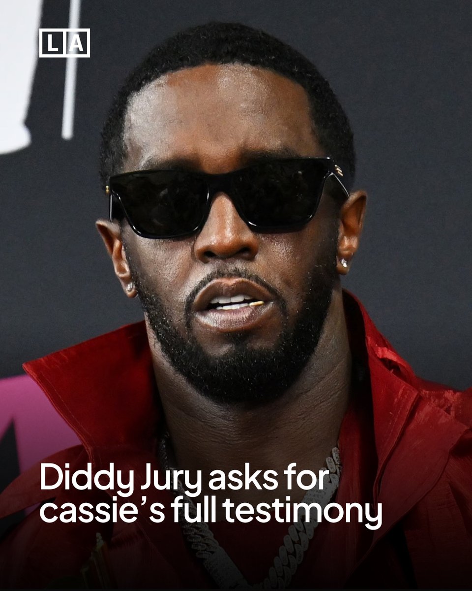 Liveaxismedia's tweet photo. The jury weighing racketeering &amp; sex trafficking charges against Sean “Diddy” Combs has asked the judge for transcripts of testimonies from Cassie Ventura and another witness.

#liveaxismedia #DiddyTrial https://t.co/FRcSkgJQAy