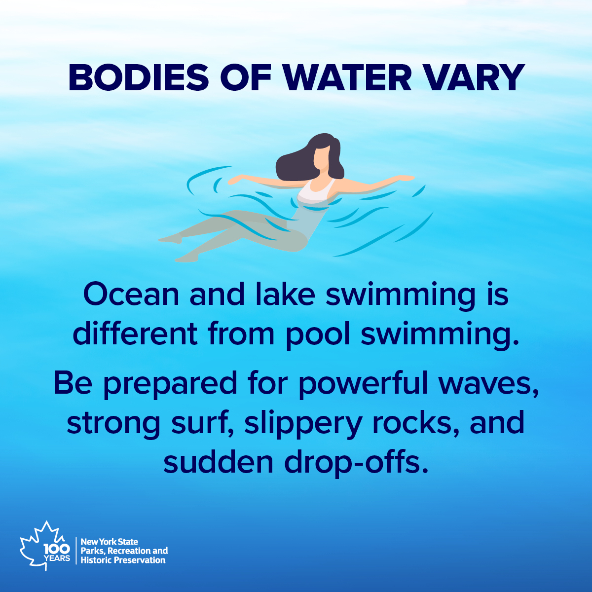 With the holiday weekend coming up, swimming is on everyone's mind! Keep it safe: watch for rip currents and marine life, and prepare for sharp rocks, strong surf and drop-offs when swimming in natural bodies. 
For more swim safety tips, visit our blog: loom.ly/prhyV5s