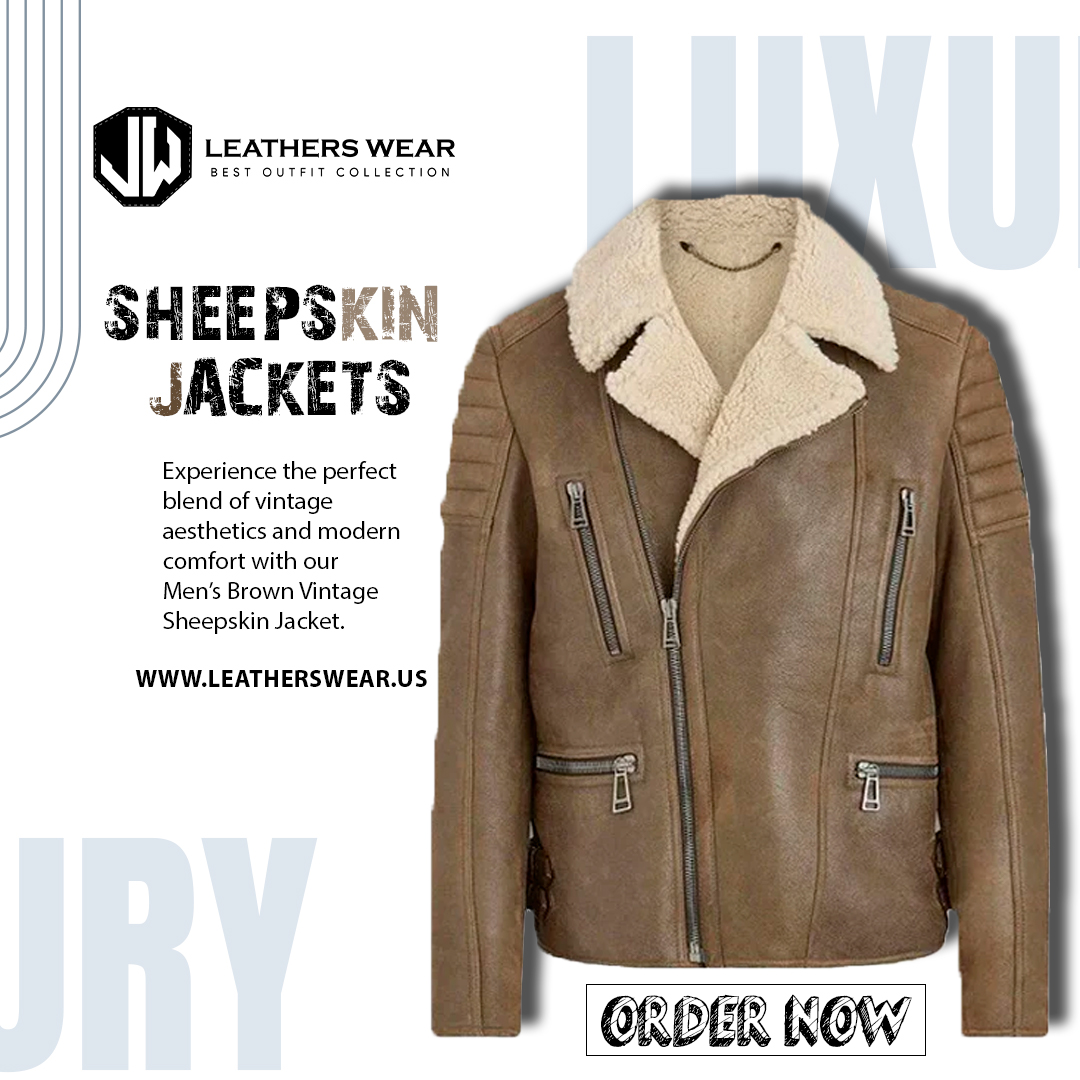 leatherswearus's tweet image. 🧥 The Men’s Brown Vintage Sheepskin Jacket is here 
🔥 Winter ready. Heritage approved.
Shop: leatherswear.us/products/men-s…

#SheepskinJacket #VintageLeatherJacket #BrownLeatherJacket #MensWinterStyle #RealSheepskin #VintageMenswear #RusticStyle #SheepskinCoat #ClassicLeatherJacket