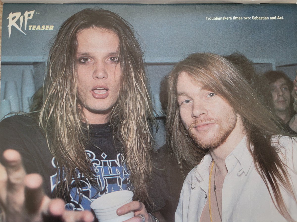 Doug S (@therockdude99) on Twitter photo <a href="/sebastianbach/">Sebastian Bach™️</a> Sebastian Bach and Axl Rose ... RIP Magazine Aug 1990 #SebastianBach #metal #90s 🤘🎸🎶😎❤️ <a href="/sebastianbach/">Sebastian Bach™️</a> Sebastian Bach and Axl Rose ... RIP Magazine Aug 1990 #SebastianBach #metal #90s 🤘🎸🎶😎❤️