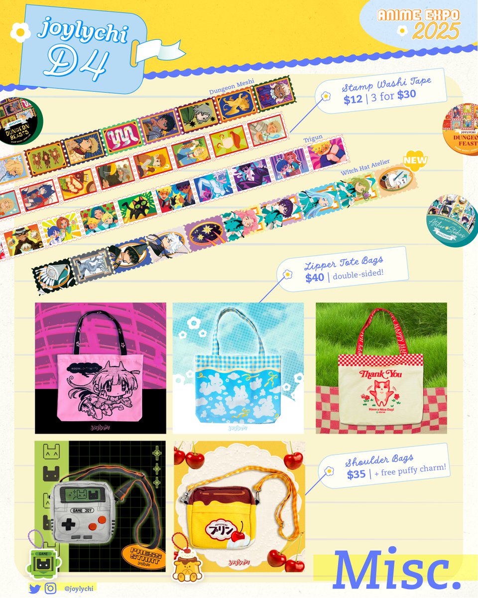 joylychi's tweet image. (1/3) last minute catalog for #AX2025 im at table D4! finally debuting cookie run charms and a scattering of other new goodies!! SEE YOU SOON!

#AXcatalog #AXcatalog2025 
#AX2025ArtistAlley #AXArtistAlley2025