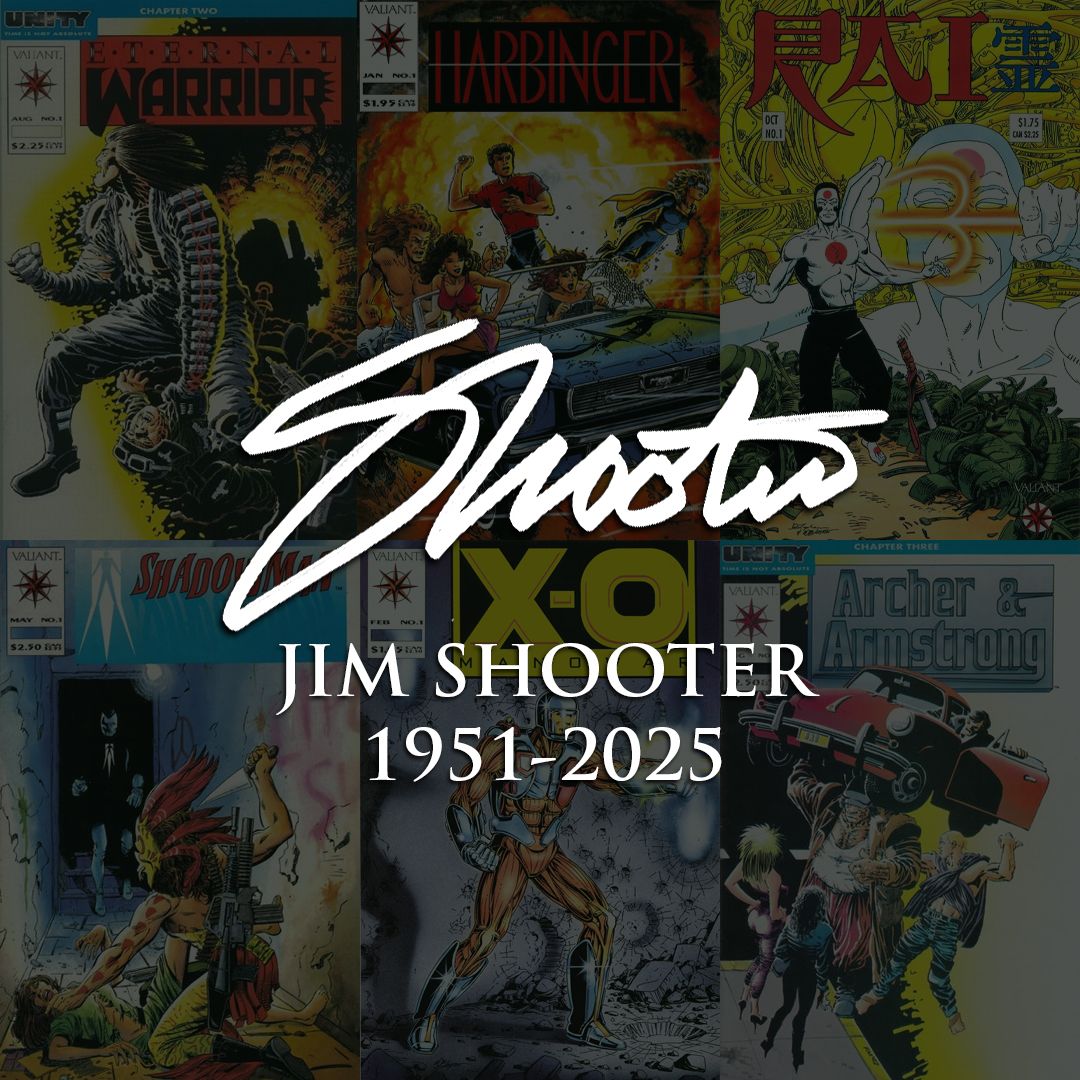 ValiantComics's tweet image. Remembering Jim Shooter
Legendary writer, editor, and Valiant Comics founding father.
bit.ly/ripjimshooter