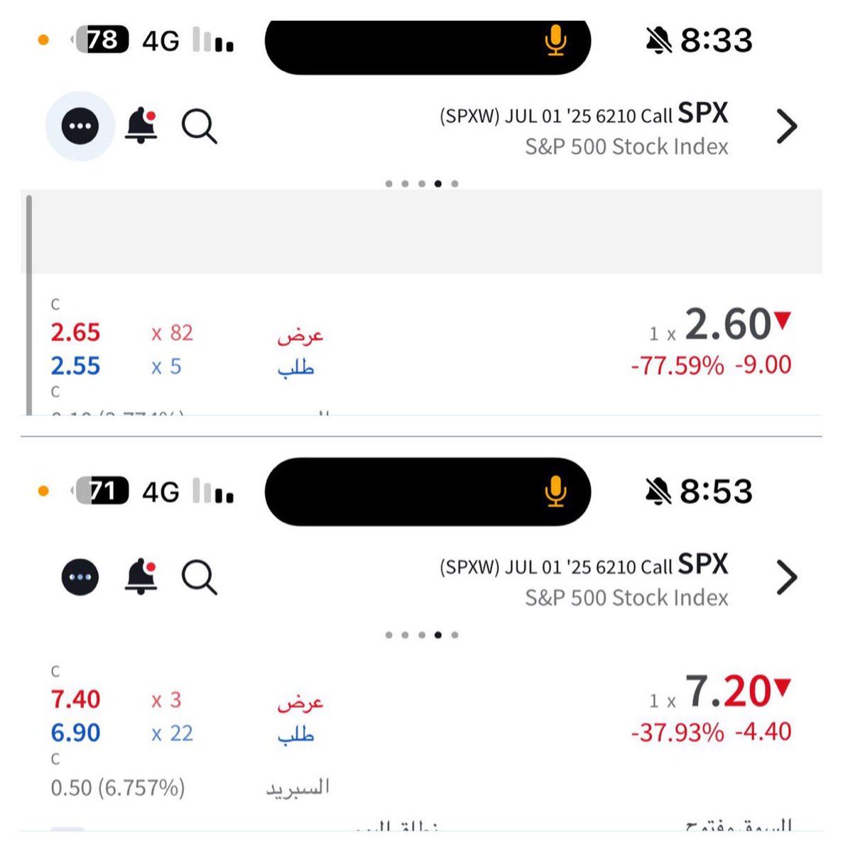 spx_lover's tweet photo. الف مبروك عقود القناة الخاصة اليوم  

انتظرونا فرصة قادمة 
تابعونا على التلقرام قناتنا فرص جوهريه
#السوق_الامريكي #سباكس #عقود #عقود_اوبشن #اوبشن #SPX500 #SPY https://t.co/qH0g5ZNKGZ