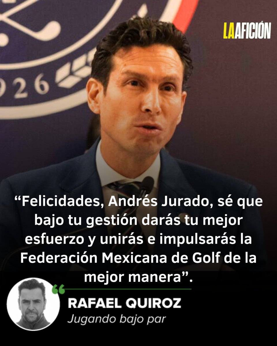 #JugandoBajoPar | ¡El nuevo rumbo de la Federación Mexicana de Golf! ⛳️

✍️ Lee la opinión de Rafael Quiroz (<a href="/WIPAQ/">RAFA QUIROZ</a>) en La Afición: mile.io/4ki7Xww