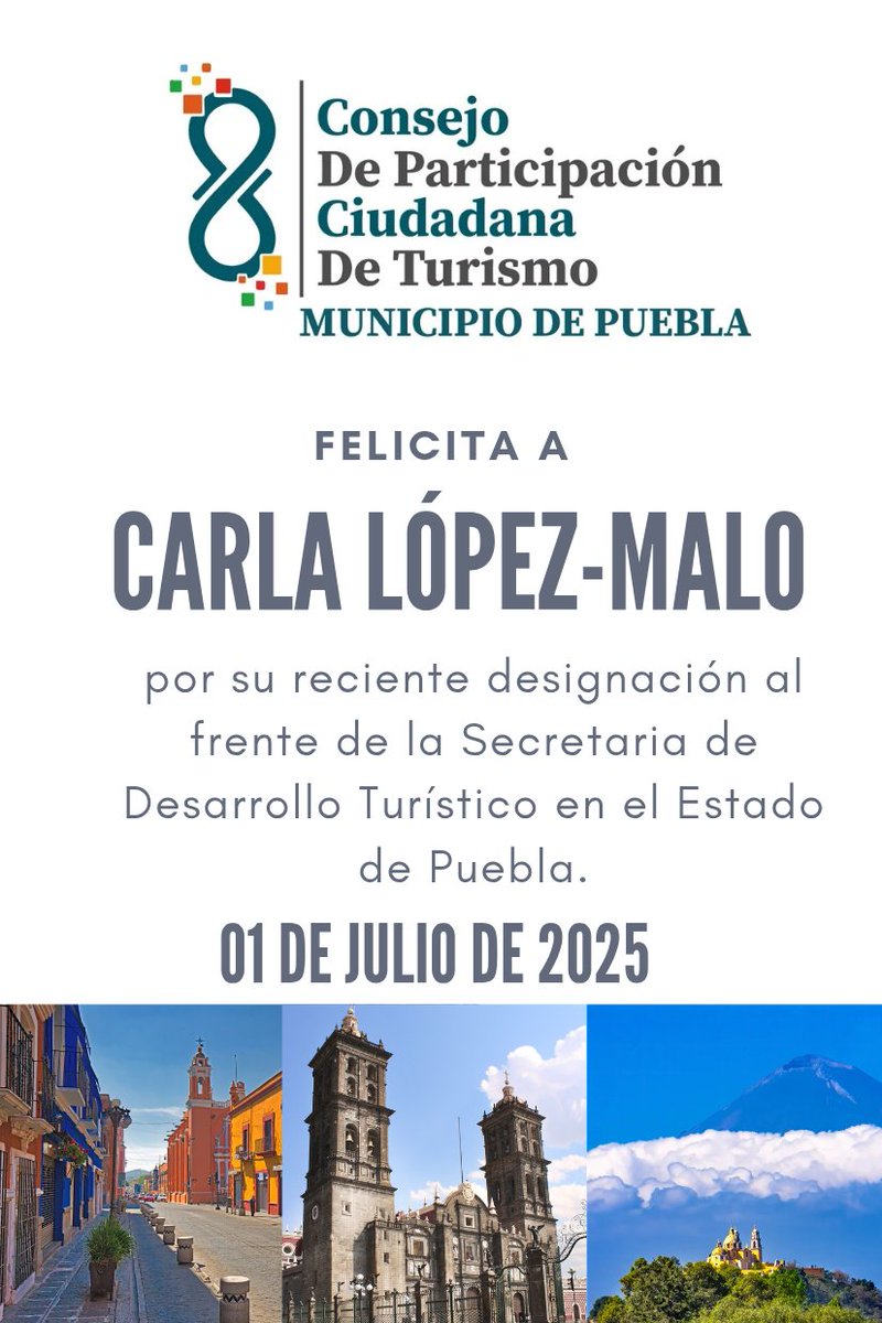 consejoturismop's tweet photo. Enhorabuena secretaria Carla López-Malo https://t.co/QpZraVqkif