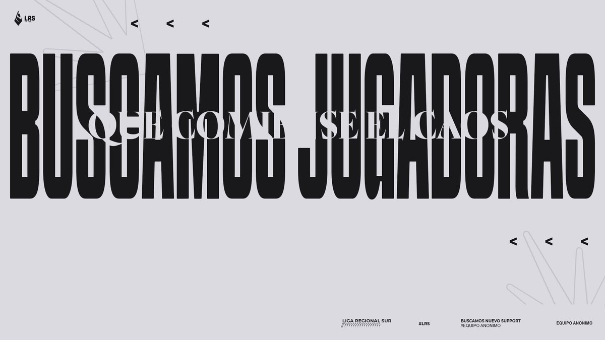 Busco SUPP para tryouts de LRS o parche para mañana.

📍Hora
>13:00HRS🇨🇱
>14:00HRS🇦🇷

Interesados me hablan al DM y se agradecen los RT♻️
<a href="/FAgencyTracker/">Free Agency Tracker</a> 

#LTASul | #lrs | #LeagueOfLegends | #Argentina | #Chile