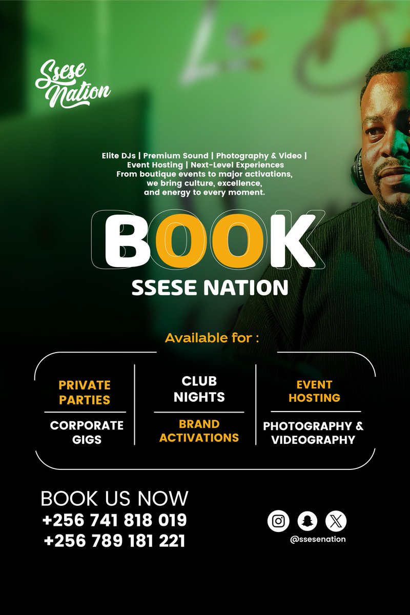 CalebPersha's tweet image. Just book osilike @SseseNation with @DJ_Ssese ,@deejay_alza #GoViral #fypviraltwitter book now 💪💪