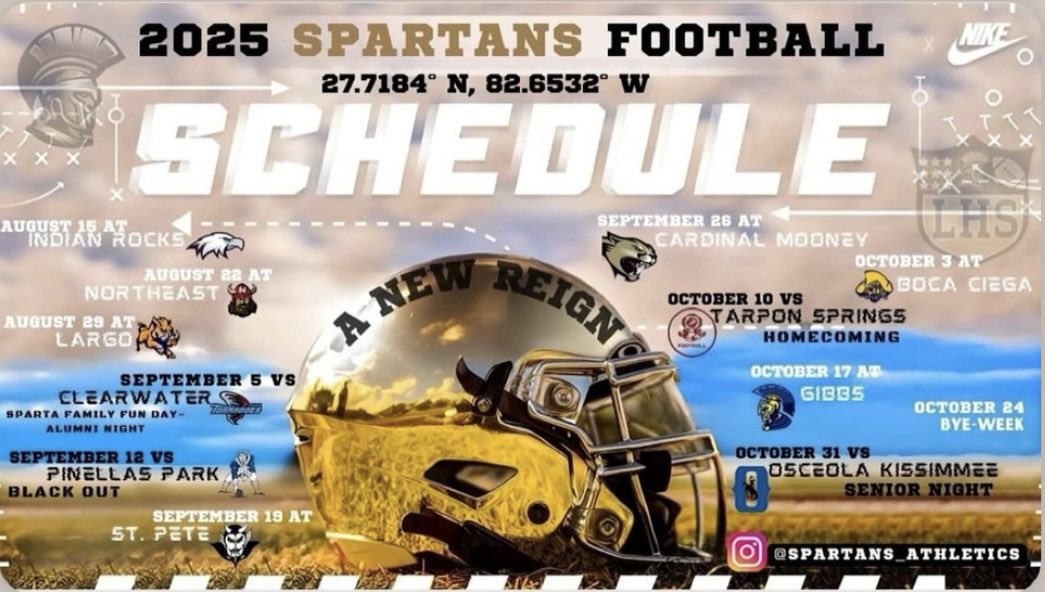 🚨⏰ 2025 season schedule ⏰🚨