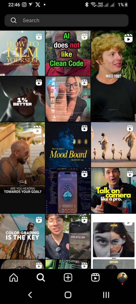 Z3R0C1RCU1T's tweet photo. Challange alert how does Ur Instagram searchtab look like😳.
#instagram #viralvideo #Trending #itsnew #matrixchallange https://t.co/YHL547BT1x