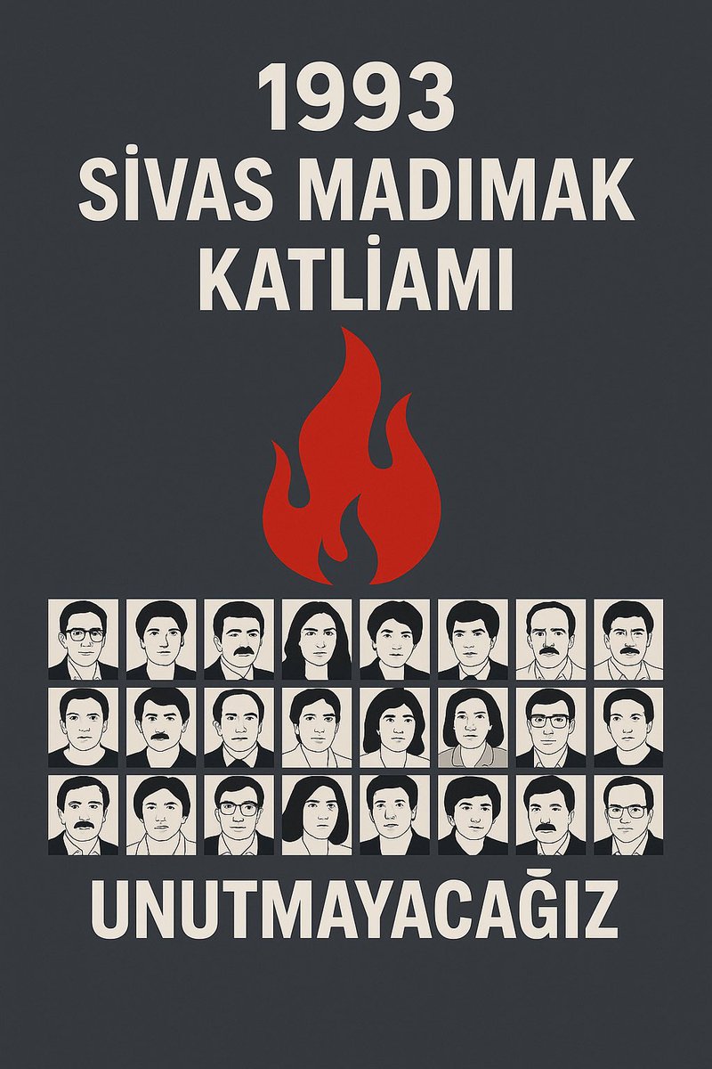 Önce Allah’ın adını andılar, sonra da masum insanları yaktılar…
#madımakkatliamı 
#unutMADIMAKaklımda