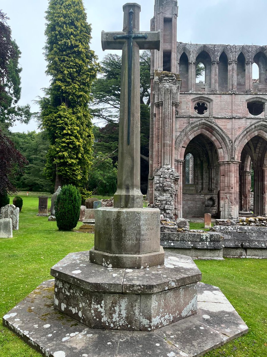 Day Two DONE! ✅
Visited Dryburgh Abbey this morning, then on to Kelso &amp; another stunning abbey 🏰
Sore feet + wet campsite tonight… but spirits are high! 🥾⛺

Passed the halfway mark on the fundraiser! 🙌
👉 justgiving.com/crowdfunding/s…

#PilgrimWalk #SMWFC #DayTwoDone #OurStMirren