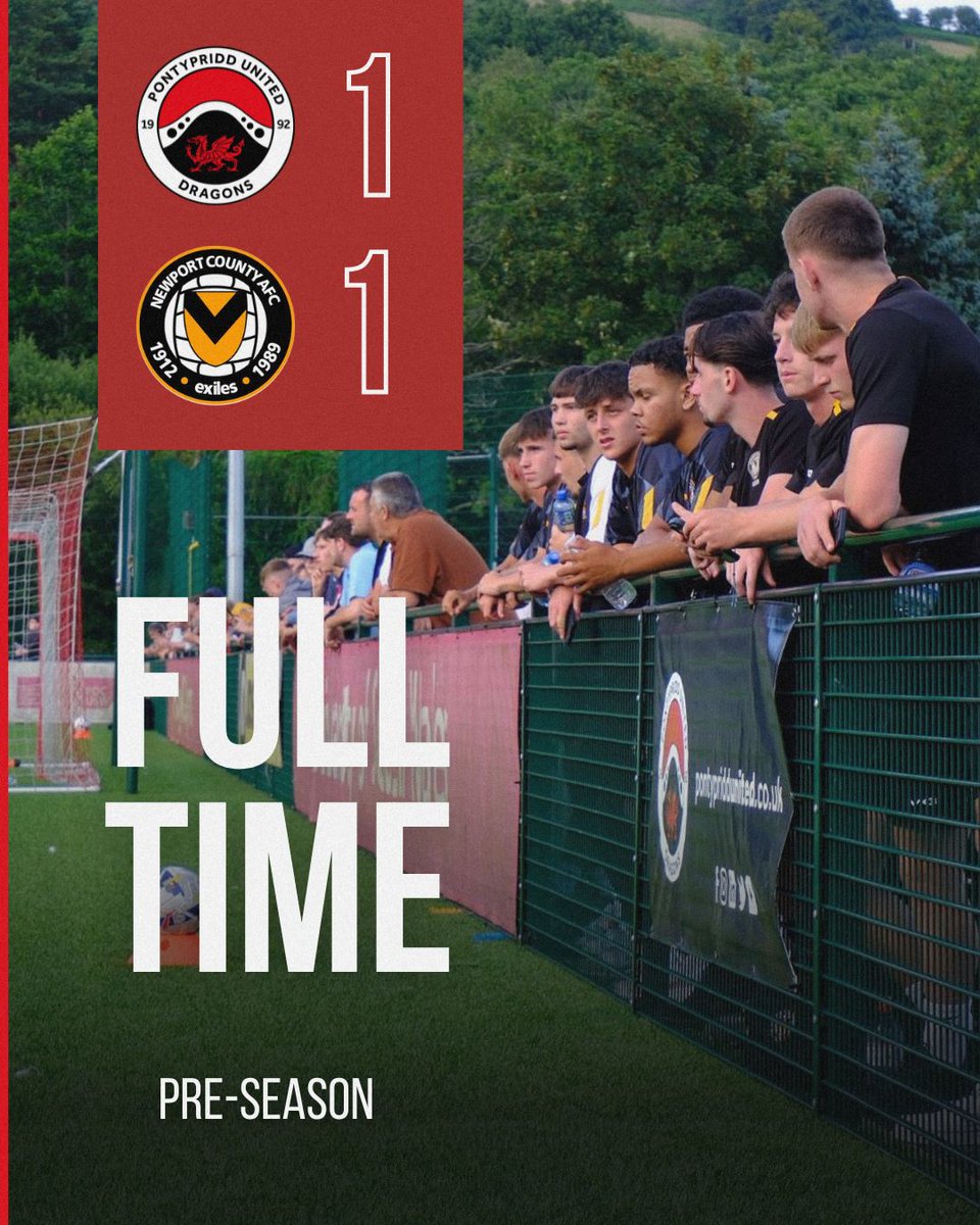 Another good runout for the Dragons as they earn a draw against League Two opposition 👏

Thank you for the game <a href="/NewportCounty/">Newport County AFC</a>, best of luck for the season 🤝

Another thank you to all supporters, the atmosphere was sensational! Safe travels home ❤️

#OneClub #WeAreUnited