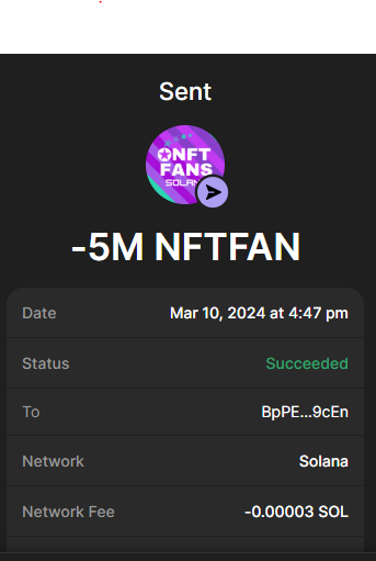nftfanstoken's tweet photo. Drop Solana wallets fast....

few winners only

5m free $NFTFAN on Solana https://t.co/2sgQzT7NTO