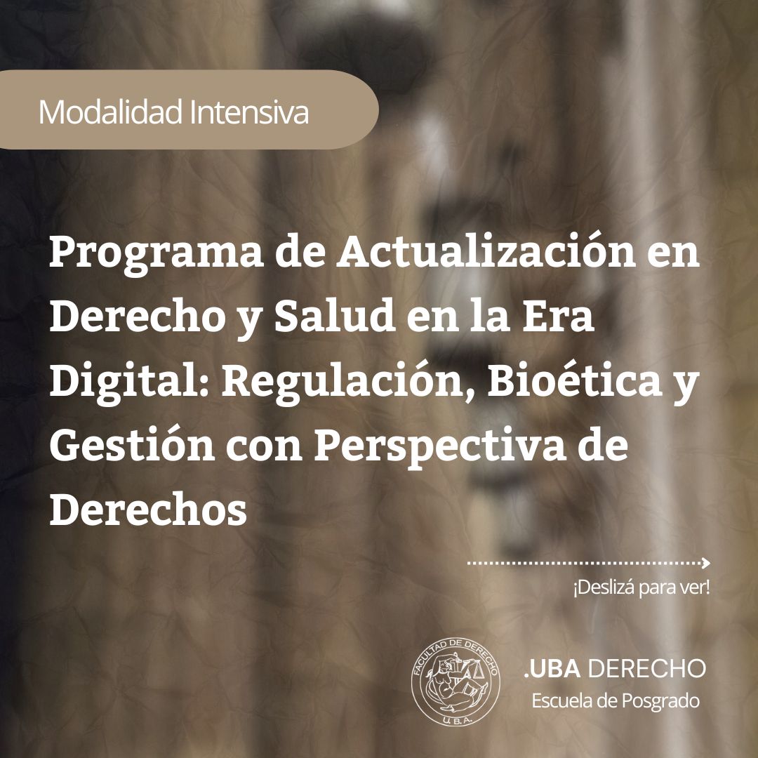 Posgrado Derecho UBA tweet media