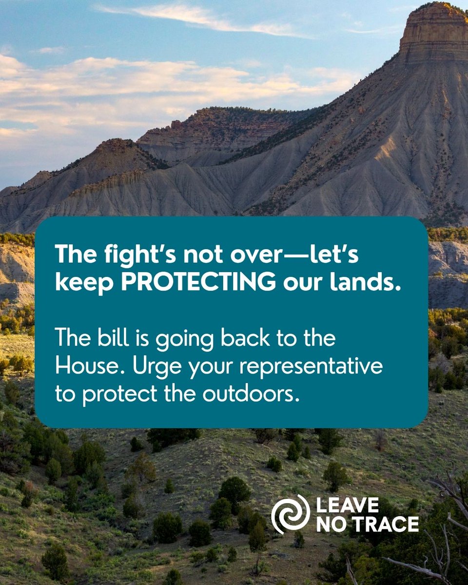 The fight’s not over. 💥 Collectively, we stopped one attack, but threats to our public lands keep coming. Let’s keep showing up, speaking out, and protecting the places we love. 🌲✊ 

#ProtectPublicLands #KeepItWild #LeaveNoTrace