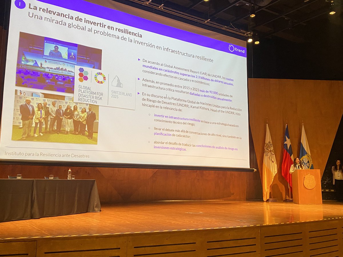 Instituto para la Resiliencia ante Desastres (@itrendchile) on Twitter photo Nuestra directora ejecutiva, Catalina Fortuño, presenta ahora al Instituto en la 14ª Reunión Anual y Conferencia Internacional 2025 de IPRED (International Platform for Reducing Earthquake Disasters) apoyada por la <a href="/UNESCO_es/">UNESCO en español 🏛️#Educación #Ciencia #Cultura</a> Nuestra directora ejecutiva, Catalina Fortuño, presenta ahora al Instituto en la 14ª Reunión Anual y Conferencia Internacional 2025 de IPRED (International Platform for Reducing Earthquake Disasters) apoyada por la <a href="/UNESCO_es/">UNESCO en español 🏛️#Educación #Ciencia #Cultura</a>