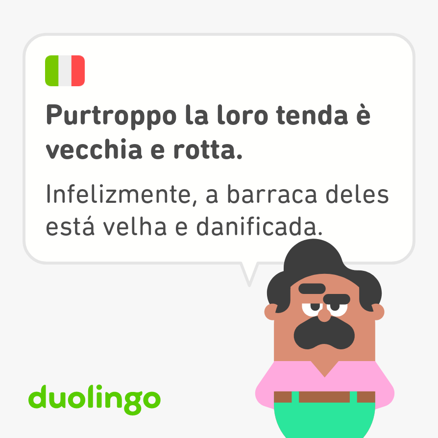 cwfernandes's tweet image. Saúde mental: aprender um novo idioma depois de adulto, reduz em até 30% a probabilidade de ter doenças neurodegenerativas!

Hoje tive mais uma aula fantástica de ITALIANO e tive um aproveitamento sensacional 🙂

🇮🇹🇮🇹🇮🇹🇮🇹🇮🇹🇮🇹

#italiano #ItalianClass #duolingo #saudemental