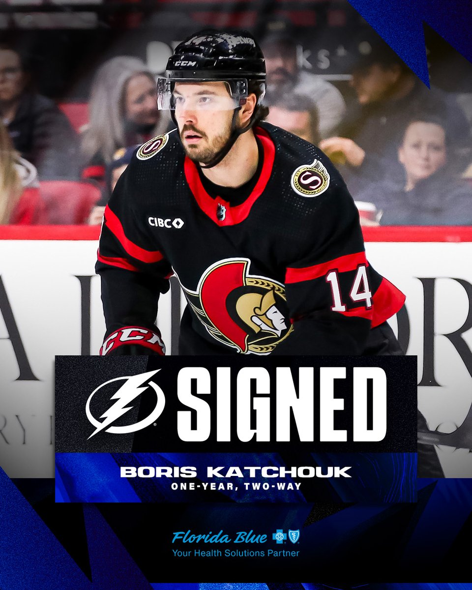 We’ve signed forward Boris Katchouk to a one-year, two-way contract.

📝: tbl.co/Katchouk7-1