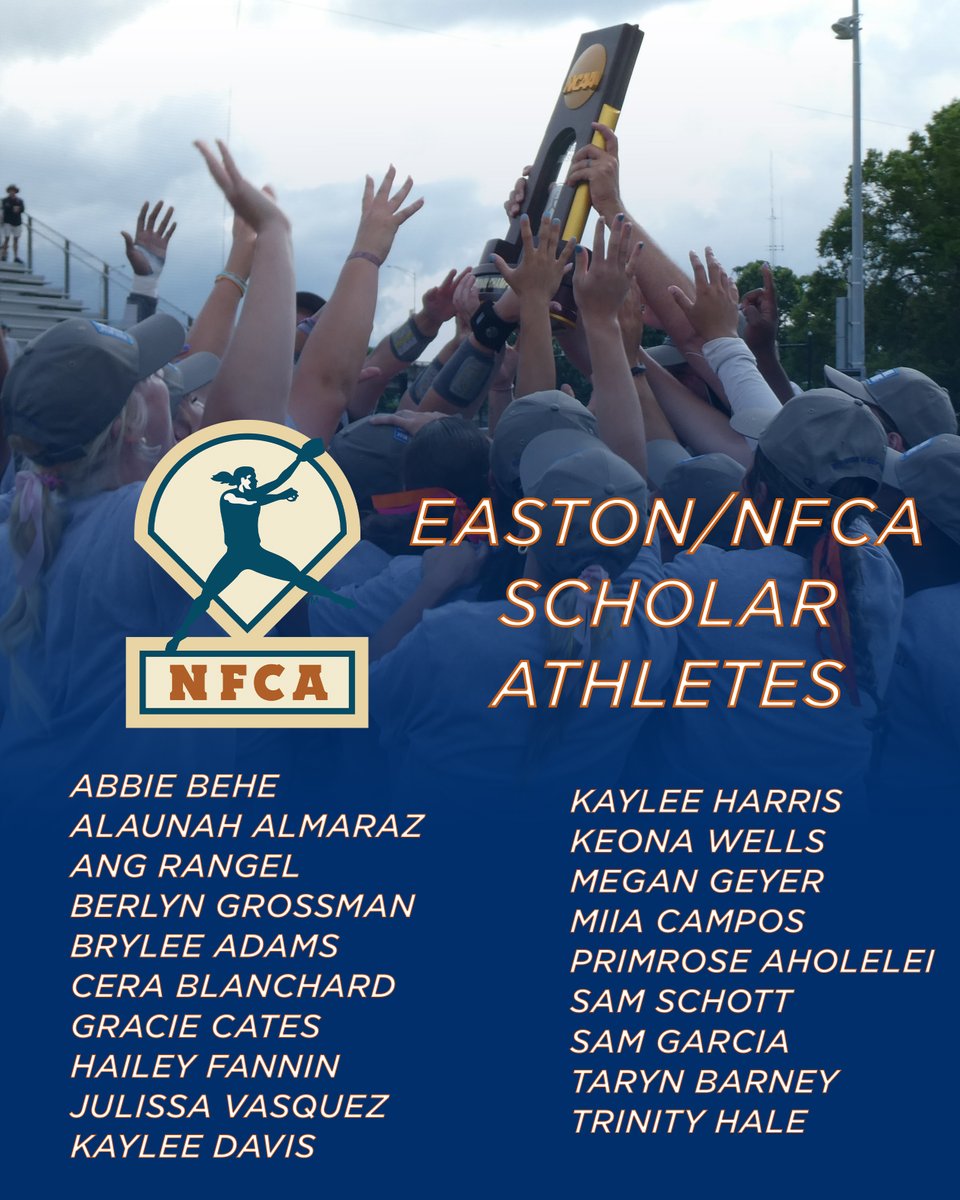 uttylerpatriots's tweet photo. SB | Congratulations to all 19 @Patriot_sb student-athletes who have been named Easton/NFCA Scholar-Athletes for their outstanding achievements on the field and in the classroom!

#SwoopSwoop https://t.co/nbsmDrU2ud