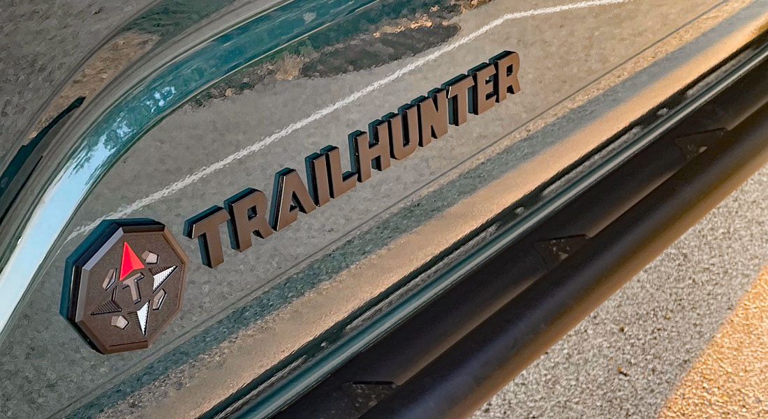 Car_Guy_Tom's tweet photo. Question: Do the branded bits help move the metal? Do premium trim levels need premium badging? #Branding #Toyota #TrailHunter #Tacoma https://t.co/jWHdyrtew8