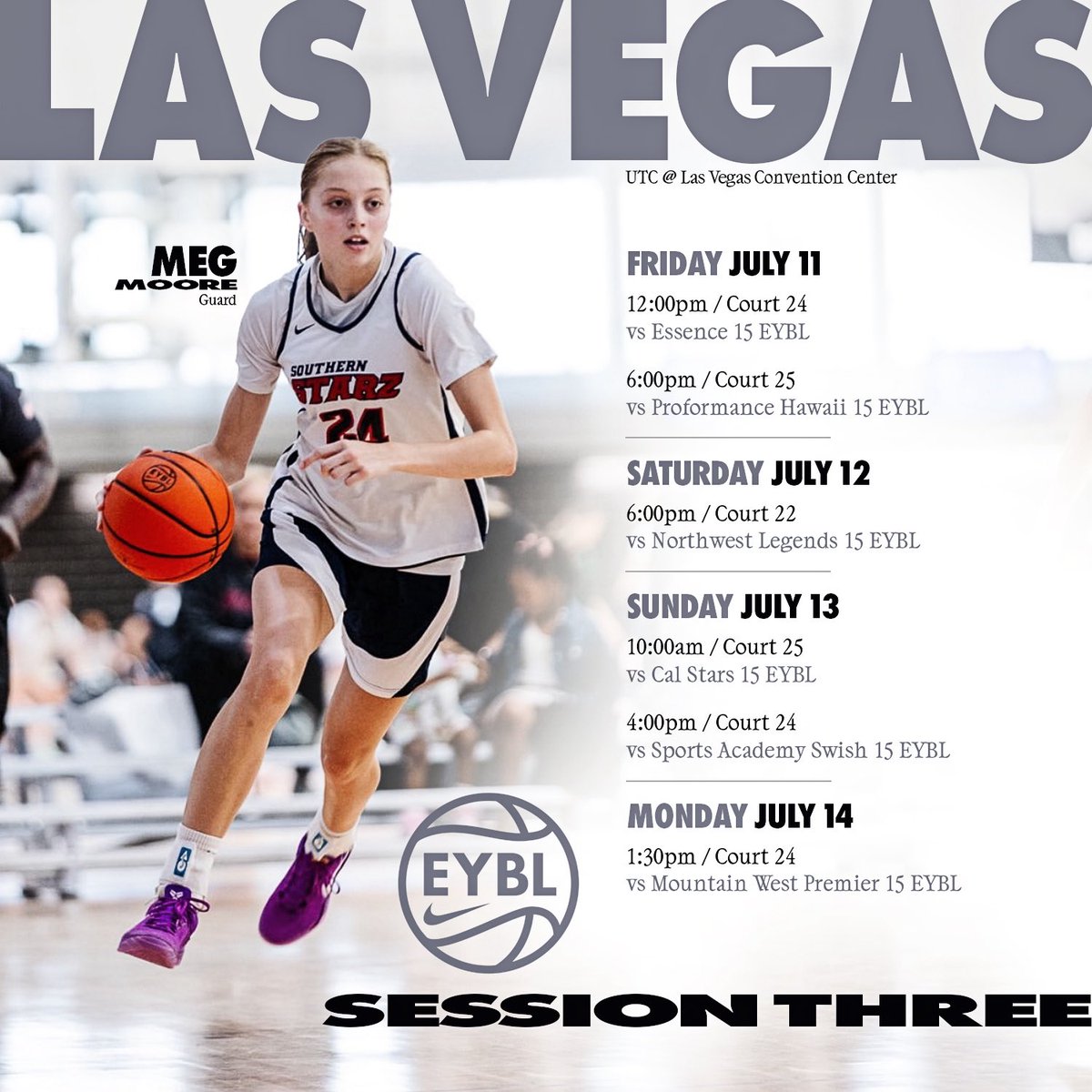 Meg Moore (@megmoore0) on Twitter photo ready for Las Vegas w/ <a href="/ALSoStarz/">AL Southern Starz</a>!! <a href="/RickyAustin16/">Ricky Austin</a> <a href="/ShaneLaflin/">Shane Laflin</a> <a href="/bballjkey/">Jason Key</a> <a href="/NikeGirlsEYBL/">Nike Girls EYBL</a> ready for Las Vegas w/ <a href="/ALSoStarz/">AL Southern Starz</a>!! <a href="/RickyAustin16/">Ricky Austin</a> <a href="/ShaneLaflin/">Shane Laflin</a> <a href="/bballjkey/">Jason Key</a> <a href="/NikeGirlsEYBL/">Nike Girls EYBL</a>