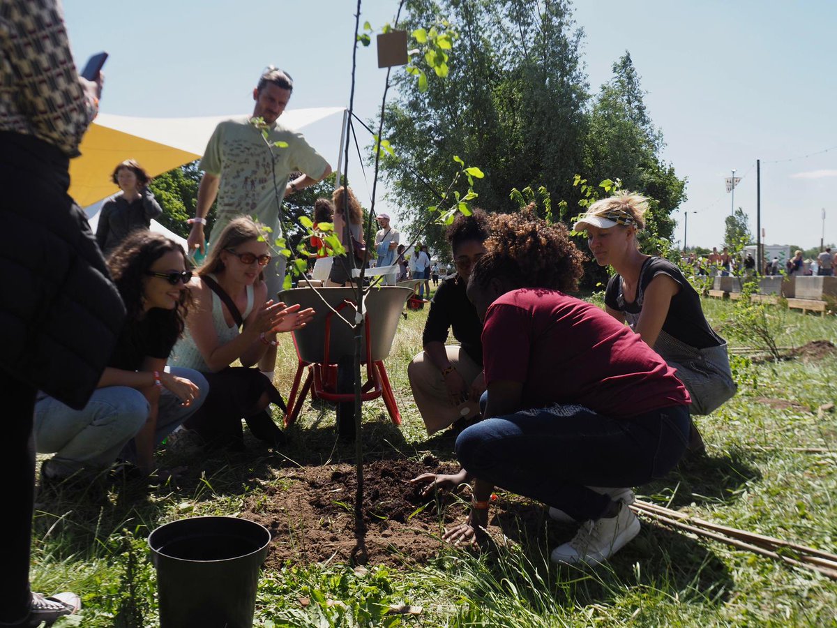 MathareSJustice's tweet image. Today, MSJC was represented by Cde. Njeri Mwangi at the ongoing Roskilde Festival, the biggest in Denmark. MSJC together with Dreamtown had the opportunity to plant 27 memory trees in honour of the Gen Zs as part of linking the struggles of the Global South and North.